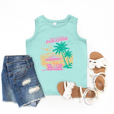 Greetings From Paradise Palm Tree - Youth Tank Top
