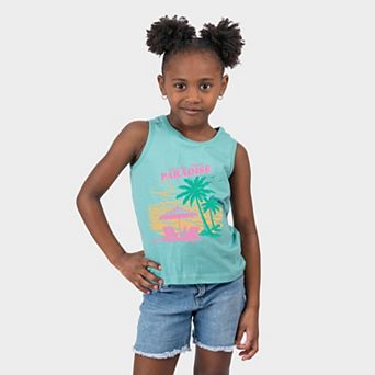 Greetings From Paradise Palm Tree - Youth Tank Top
