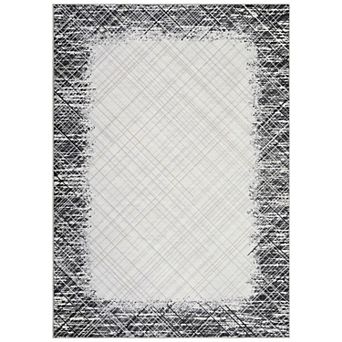 Modern Striped Throw Carpet Living Room Rug Washable Rugs Easy Cleaning
