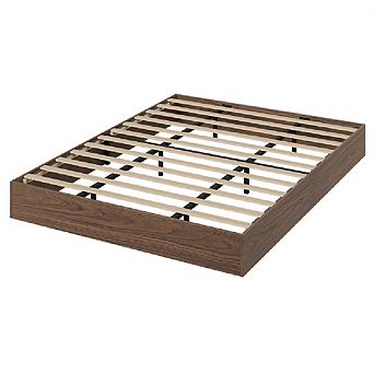 Wooden Platform Bed Frame, Floor-Standing Bed Frame, Low Profile, for Small Bedrooms, Apartments