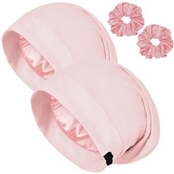 Satin Bonnet Women Adjustable Satin Lined Silk Sleep Cap