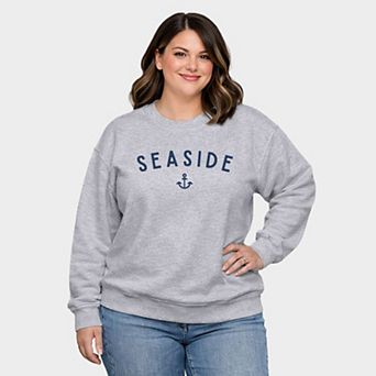 Seaside Anchor - Women's Plus Sized Graphic Sweatshirt