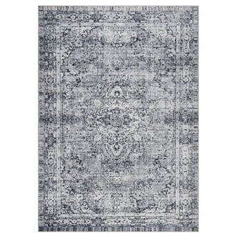 Machine Washable Low-Pile Vintage Rugs With Non-Shedding for Entryway Nursery Bedroom Living Room