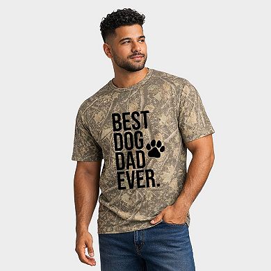 Best Dog Dad Ever Paw - Men's Heavyweight Crew