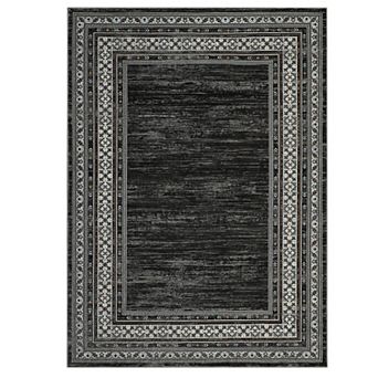 Modern Washable Geometric Area Rug, Soft Non-Slip Thin Accent Carpet for Living Room Bedroom Office
