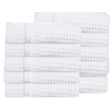 Home Weavers Willow Towels 27x54 Inch, 100% Cotton Zero Twist, 630 GSM, Soft, Absorbent, Quick Dry