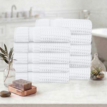 Home Weavers Willow Towels 27x54 Inch, 100% Cotton Zero Twist, 630 GSM, Soft, Absorbent, Quick Dry