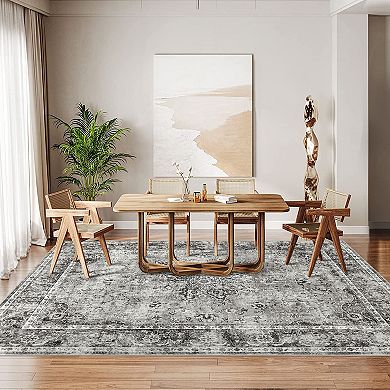 Area Rug, CloudPile, No-Shed Easy Clean Large Patterned Area Rug for Living Room, Bedroom, Dining