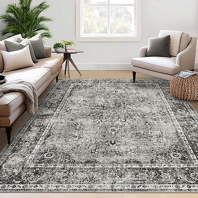 Area Rug, CloudPile, No-Shed Easy Clean Large Patterned Area Rug for Living Room, Bedroom, Dining