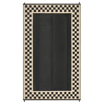 Reversible Outdoor Rug, Waterproof Plastic Straw Mat, Easy to Clean, Fade Resistant
