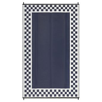 Reversible Outdoor Rug, Waterproof Plastic Straw Mat, Easy to Clean, Fade Resistant