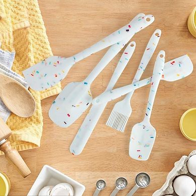 6-Piece Silicone Spatula Set, Heat-Resistant, Nonstick with Stainless Steel Core