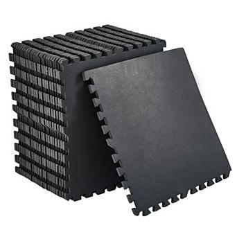 0.56" Thick 96 Sq.ft High Density EVA Foam Gym Flooring Mats,for Home Gym Exercise,Non-Slip,24 Tiles