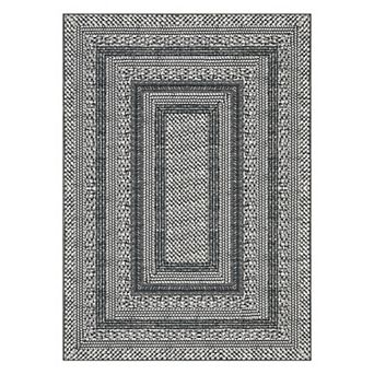 Modern Minimalist Area Rug, Washable Geometric Low Pile, Non-Slip Carpet, Mark Resistant, Ultra Thin