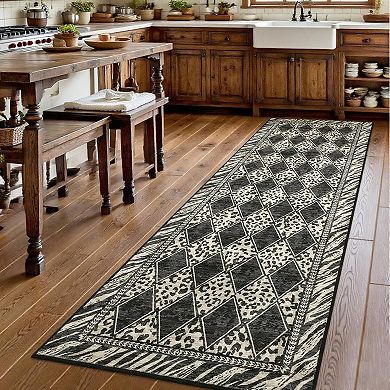 Washable Runner Rug Vintage Rug Runners Carpet for Hallway Entry