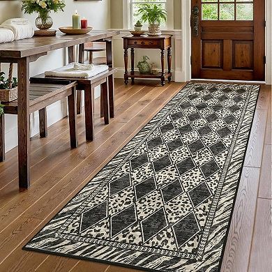 Washable Runner Rug Vintage Rug Runners Carpet for Hallway Entry
