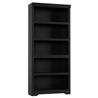 5 tier Bookshelf, Farmhouse Bookcase with Adjustable Shelves, Open Display Storage Rack for Home