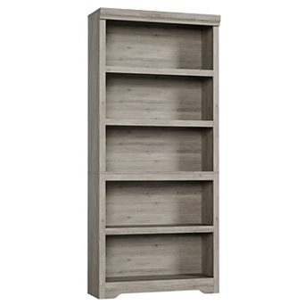 5 tier Bookshelf, Farmhouse Bookcase with Adjustable Shelves, Open Display Storage Rack for Home