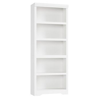 5 tier Bookshelf, Farmhouse Bookcase with Adjustable Shelves, Open Display Storage Rack for Home