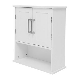 Flash Furniture Modern Bathroom Wall Mount Medicine Cabinet with Magnetic Close Doors