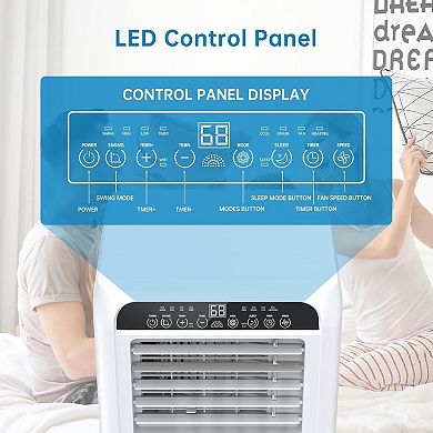 8000 BTU Portable Air Conditioner, 3-in-1 Quiet AC Unit with Remote Control