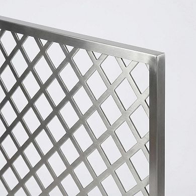 Mobile Galvanized Steel Raised Garden Bed Kit with Trellis & Privacy Screen for Vegetables, Flowers