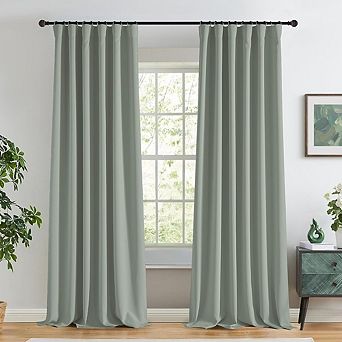 Blackout Curtains, 100% Light Blocking, Thermal Insulated, Noise Reducing Drapes