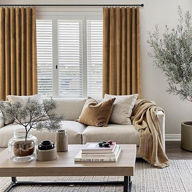 Luxury Blackout Curtains Thermal Insulated Drapes for Home