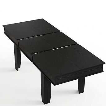 Wood Extendable Dining Table for 6-10 People, with Seamless Extension from 63 to 86.6 Inches