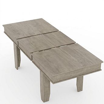 Wood Extendable Dining Table for 6-10 People, with Seamless Extension from 63 to 86.6 Inches