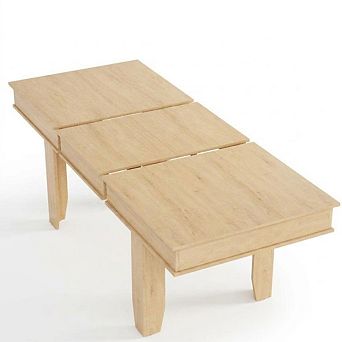 Wood Extendable Dining Table for 6-10 People, with Seamless Extension from 63 to 86.6 Inches