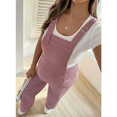 Womens Maternity Overalls Jumpsuit Romper Bodysuit Outfit Onesies