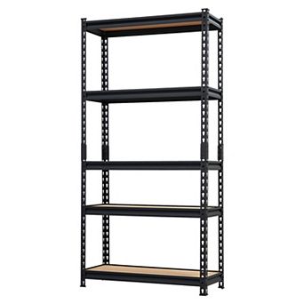5 tier Heavy Duty Storage, Adjustable Metal Shelving Rack