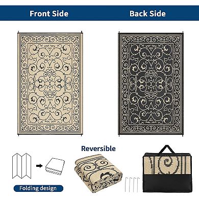 Outdoor Rug Waterproof Plastic Straw Rug Outdoor Patio Rugs