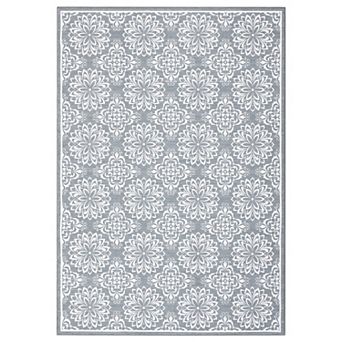 9ft*Floral Area Rugss for Living Room Large Washable Blue Area Rugs Modern Area Rugs Indoor