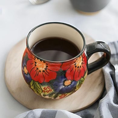 Ceramic Coffee Mug Flower Tea Cup Microwave Safe Jungle Floral— Mother's Day Gift