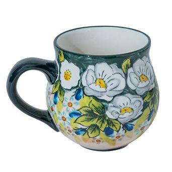 Ceramic Coffee Mug Flower Tea Cup Microwave Safe Jungle Floral— Mother's Day Gift