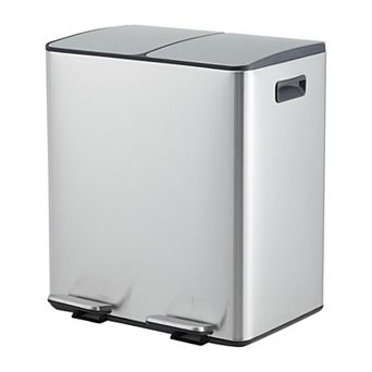 2 x 5.3 Gallon (20L) Dual Compartment Kitchen Trash Can