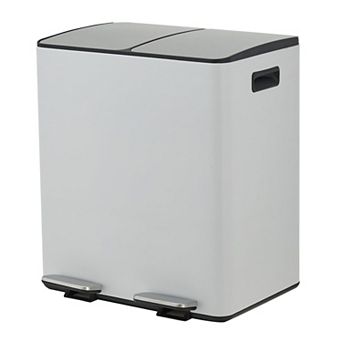 2 x 5.3 Gallon (20L) Dual Compartment Kitchen Trash Can