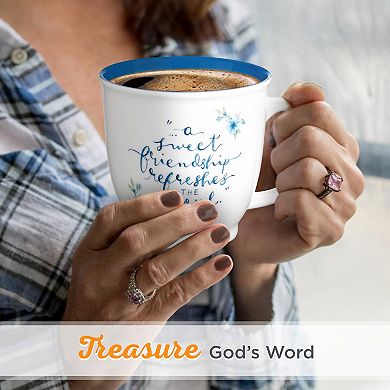 Floral Scripture Mug Friendship Proverbs — Mother's Day Gift