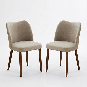Mid-Century Modern Dining Chair Set of 2, for Dining Room/Living Room/Coffee Bar