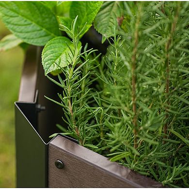 Modular Hexagon Raised Garden Bed Kit , Weather-Resistant, Easy Assembly, Open Base