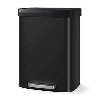 Step Pedal Kitchen Trash Can, Stainless Steel Large Capacity with Removable Inner Bucket