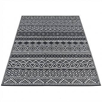 Outdoor Patio Rug Large Plastic Straw Rug Waterproof Reversible Camping Rugs