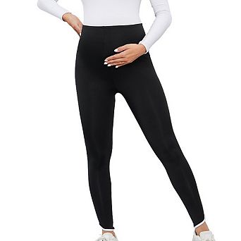 Maternity Womens Yoga Pants Long Curved Seam Belly Support High Waisted Leggings