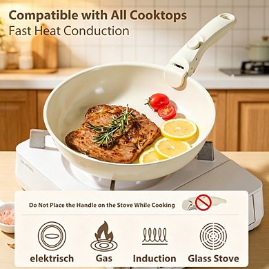MOEPLSY16-Piece Ceramic Nonstick Cookware Set Removable Handle