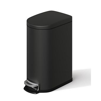 Trash Can, Stainless Steel Garbage Bin with Removable Inner Bucket, For Kitchen, Office
