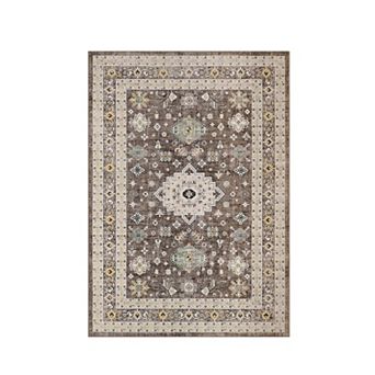 Polyester Cashmere Rectangular Hallway Bathroom Foldable Flower Printed Persian Washable Area Rug