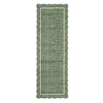 Large Non-Slip Area Rug, Non-Shedding Washable Low-Pile Farmhouse Rug for Living Room Bedroom