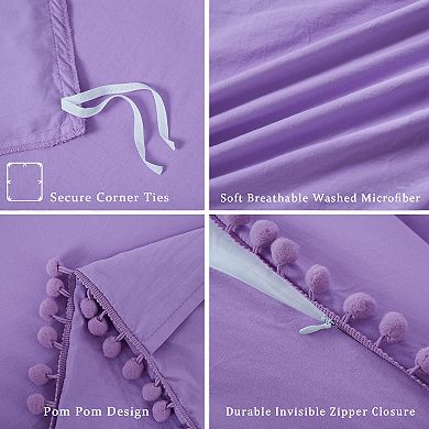 Soft Bedding Set for All Seasons - 3 Pieces, 1 Comforter (104"x90") & 2 Pillow Shams (20"x36")